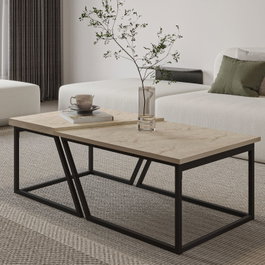 Hanah Home Juego de Mesas de Café Verona P0024623 - Travertino